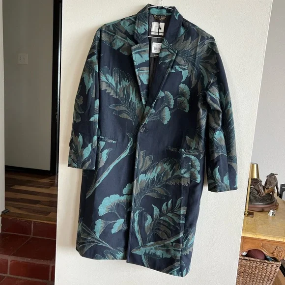 Billy Reid Tropical Oasis Jacquard Coat - NWT - small - Picture 6 of 8